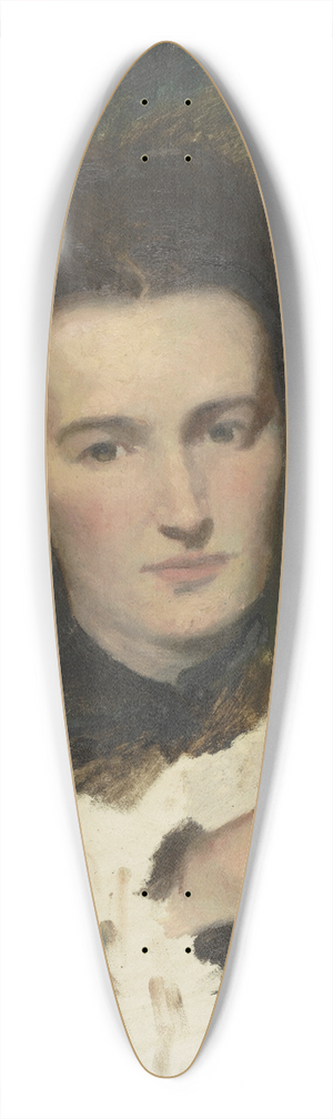 Thrse Schwartze - Portret van een vrouw 39.3 inch art pintail longboard deck