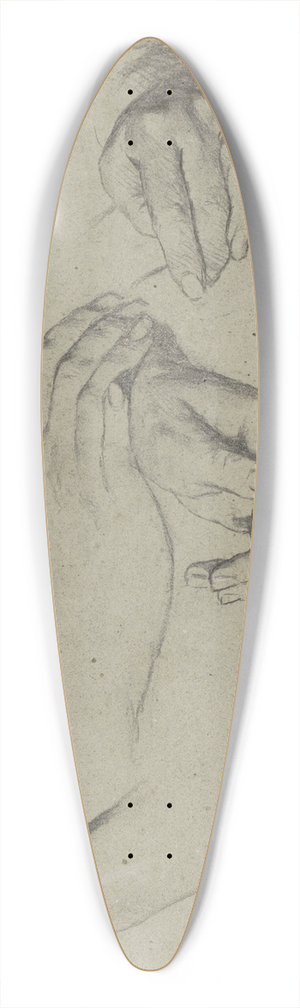 Thrse Schwartze - Studies van handen 39.3 inch art pintail longboard deck