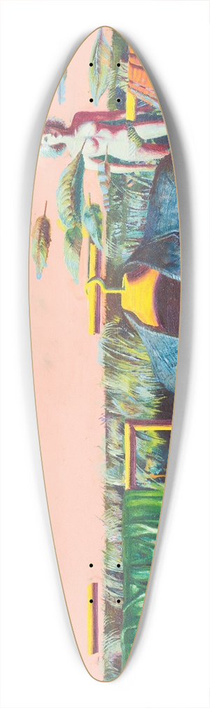Tiit Psuke - Open Landscape II 39.3 inch art pintail longboard deck