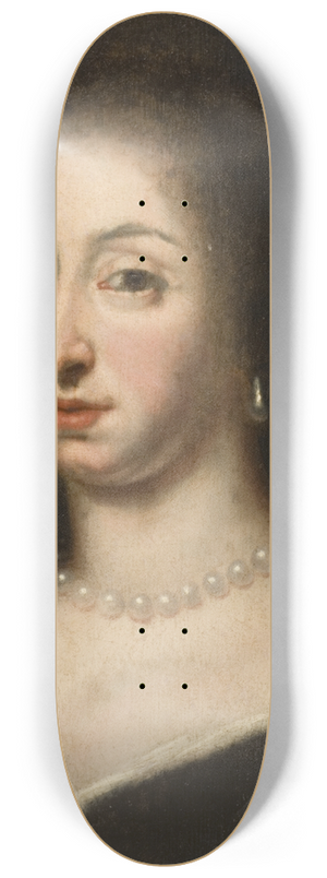 David Klcker Ehrenstrahl - Hedvig Eleonora (1636-1715), Princess of Holstein-Gottorp, Queen of Sweden 8.25 inch art skate deck