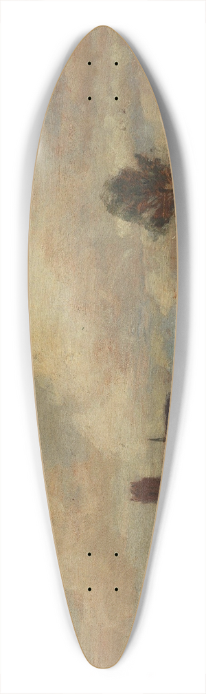 Tina Blau - Dordrecht 39.3 inch art pintail longboard deck