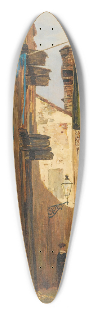 Tina Blau - Street In Italy 39.3 inch art pintail longboard deck
