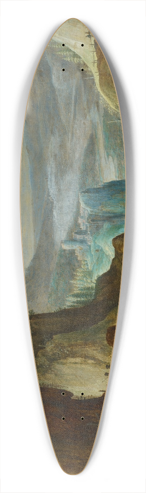 Tobias Verhaecht - Fantastic Mountainous Landscape 39.3 inch art pintail longboard deck