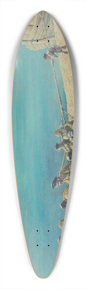 Tom Andrakovi - Burlaks On The Volga 39.3 inch art pintail longboard deck