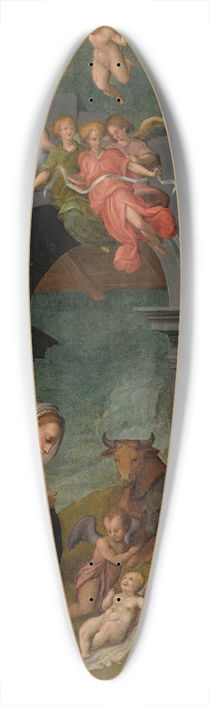 Tommaso d'Antonio Manzuoli - The Adoration Of The Shepherds 39.3 inch art pintail longboard deck