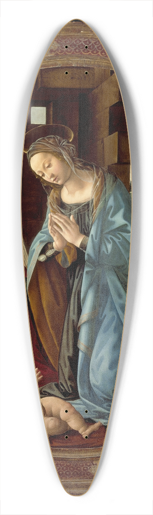 Tommaso - Virgin Adoring the Christ Child with St. John the Baptist and Two Angels 39.3 inch art pintail longboard deck Tommaso - Virgin Adoring the Christ Child with St. John the Baptist and Two Angels 39.3 inch art pintail longboard deck