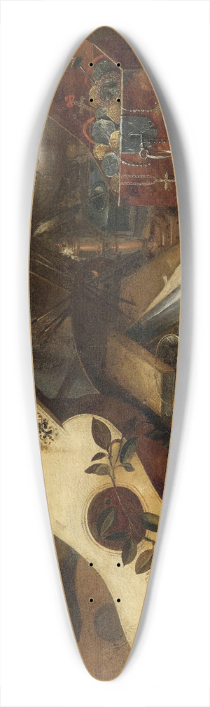 Toms Hiepes - Still Life With A Guitar 39.3 inch art pintail longboard deck