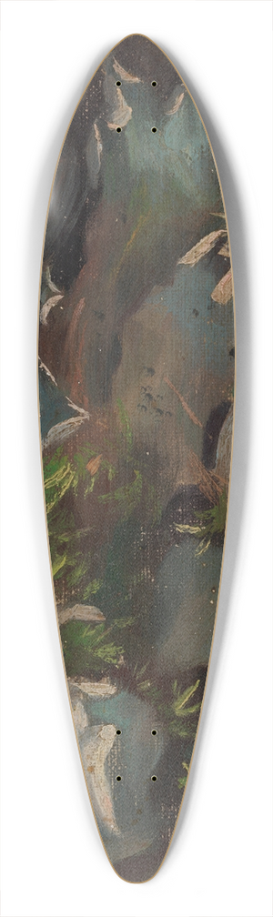 Torsten Wasastjerna - Lichen 39.3 inch art pintail longboard deck