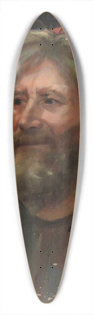 Torsten Wasastjerna - Old Man Wearing a Red Cap, sketch for the painting Fairy Tale Princess 39.3 inch art pintail longboard deck