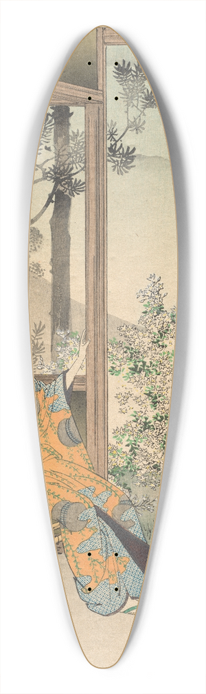 Toshikata Mizuno - The Fourth Month, A Lady of the Enkyo Era (1744-48), from the series Thirty-six Elegant Selections 39.3 inch art pintail longboard deck