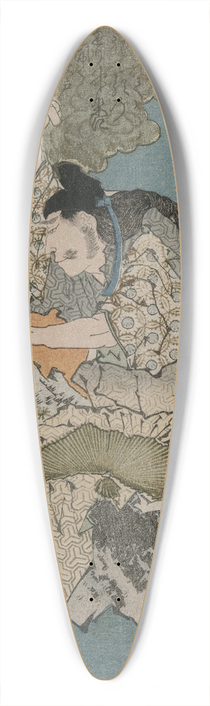 Totoya Hokkei - The Spring Cave 39.3 inch art pintail longboard deck