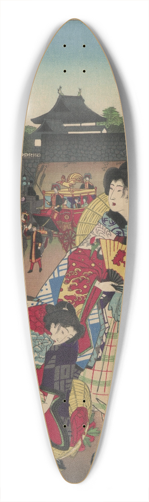 Toyohara Chikanobu - The Album of Nishikie Pl.23 39.3 inch art pintail longboard deck