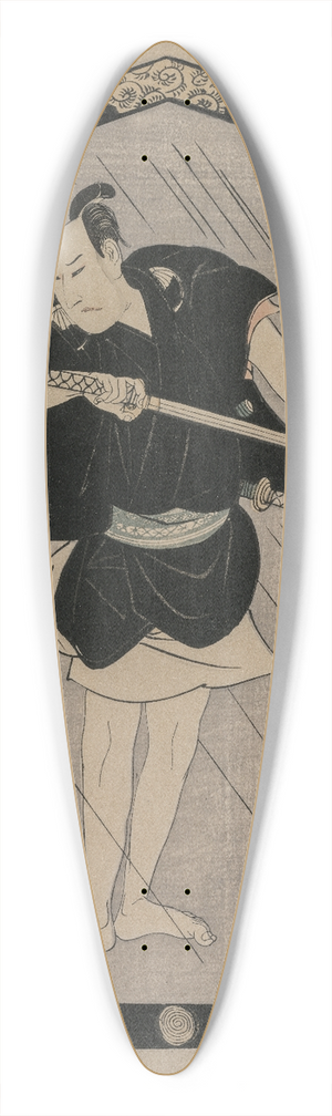 Toyokuni Utagawa - Sawamura Gennosuke as Satsuma Gengobei 39.3 inch art pintail longboard deck