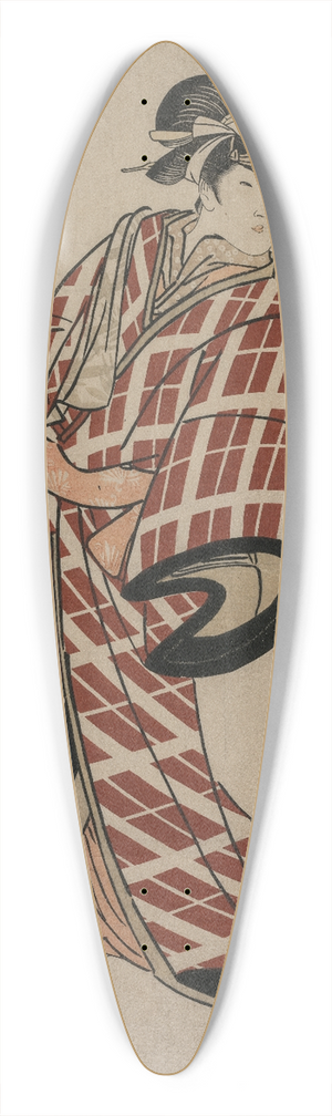 Toyokuni Utagawa - Segawa Michinosuke Wearing a Padded Plaid Robe 39.3 inch art pintail longboard deck