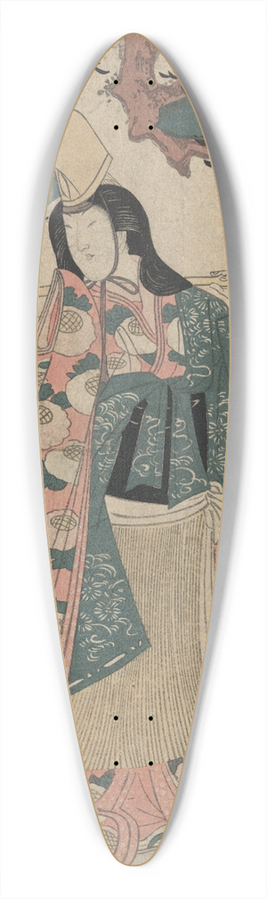 Toyokuni Utagawa - Segawa Rok no Matsukaze 39.3 inch art pintail longboard deck