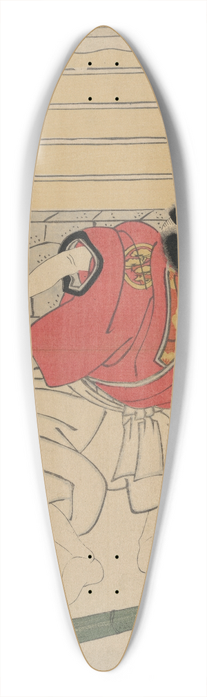 Toyokuni Utagawa - Seki sanjur no umemaru 39.3 inch art pintail longboard deck