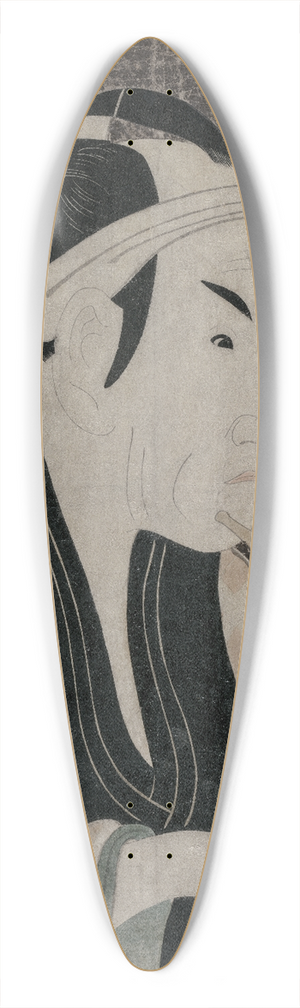 Tshsai Sharaku - Matsumoto Koshiro IV as Gorobei, the Fish Seller from Sanya 39.3 inch art pintail longboard deck