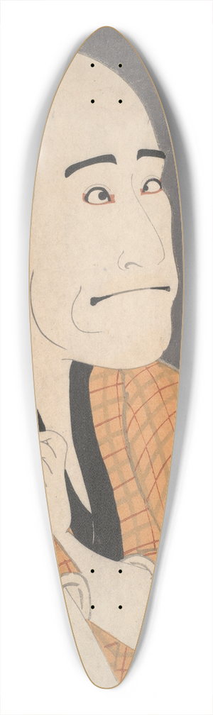 Tshsai Sharaku - The Actor Arashi Ryuzo as the Moneylender Ishibe no Kinkichi, from the play The Iris Soga of the BunrokuPeriod 39.3 inch art pintail longboard deck