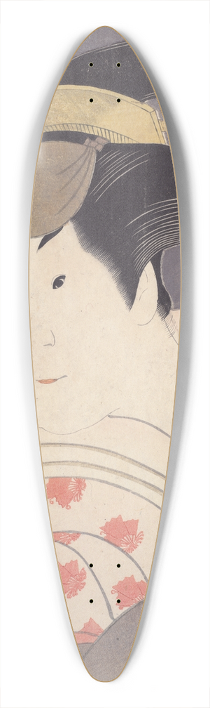 Tshsai Sharaku - The Actor Iwai Hanshiro IV as the Wet Nurse Shigenoi from the play The Loved Wifes Parti-ColoredHalter 39.3 inch art pintail longboard deck