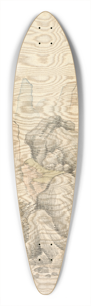Tsubaki Chinzan - Folded Hills and Layered Peaks 39.3 inch art pintail longboard deck Tsubaki Chinzan - Folded Hills and Layered Peaks 39.3 inch art pintail longboard deck