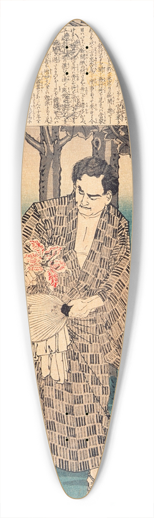 Tsukioka Yoshitoshi - Et Shinpei 39.3 inch art pintail longboard deck