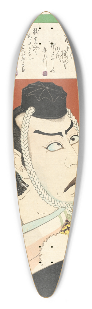 Tsukioka Yoshitoshi - Ichikawa Danjr IX as Musashib Benkei in Kanjinch 39.3 inch art pintail longboard deck