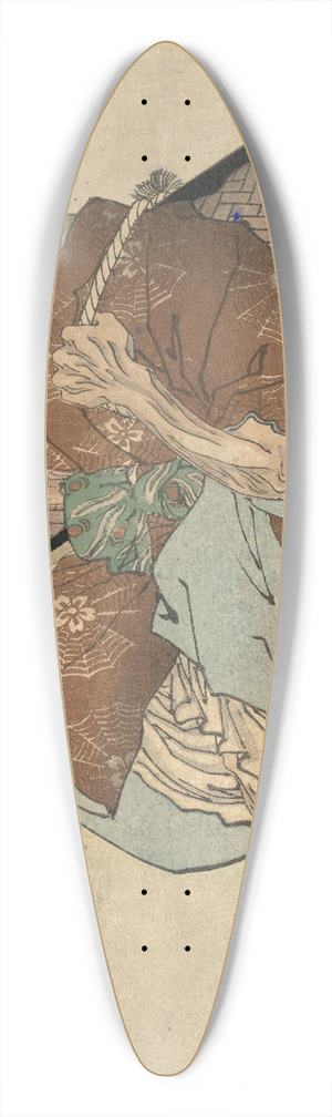 Tsukioka Yoshitoshi - Shitakiri suzume 39.3 inch art pintail longboard deck
