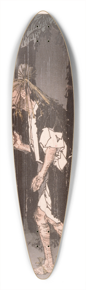 Tsukioka Yoshitoshi - Taira no Tadamori and the Oil Thief 39.3 inch art pintail longboard deck