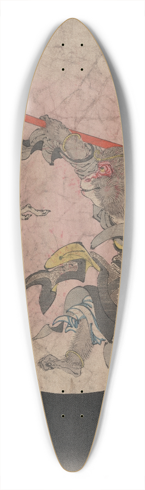 Tsukioka Yoshitoshi - Tamausagi songok 39.3 inch art pintail longboard deck