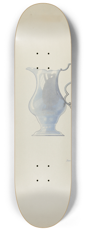 David P Willoughby - Silver Pitcher 8.25 inch art skate deck