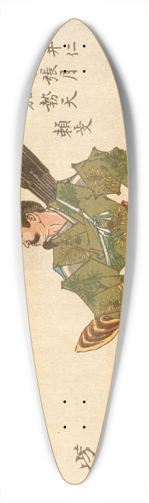 Tsukioka Yoshitoshi - Yorimasa Awaiting the Nue 39.3 inch art pintail longboard deck