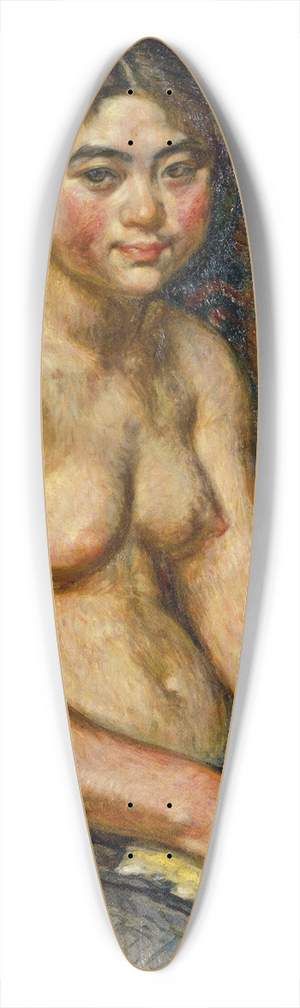 Tsune Nakamura - Girl Nude 39.3 inch art pintail longboard deck