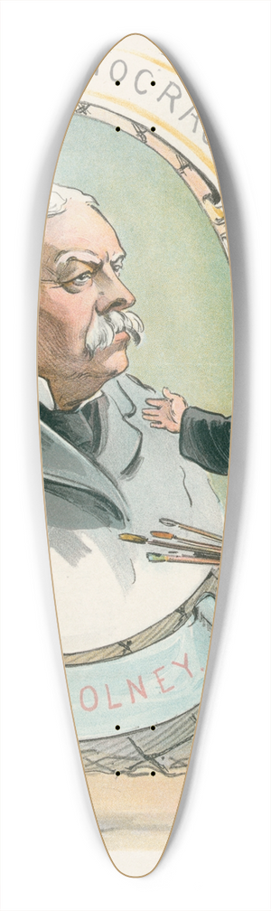 Udo Keppler - A hint to the Democratic convention 39.3 inch art pintail longboard deck