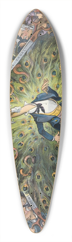 Udo Keppler - A tempting tail 39.3 inch art pintail longboard deck