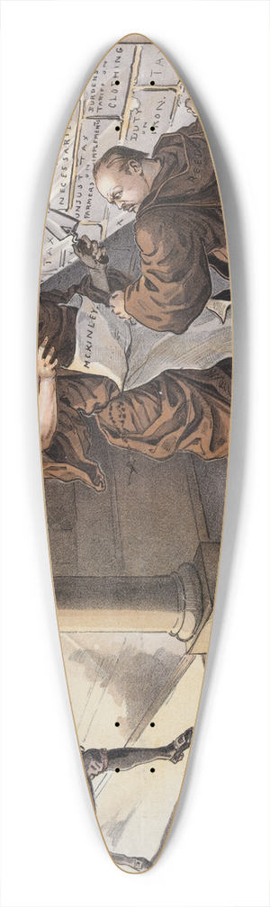 Udo Keppler - In the nick of time 39.3 inch art pintail longboard deck