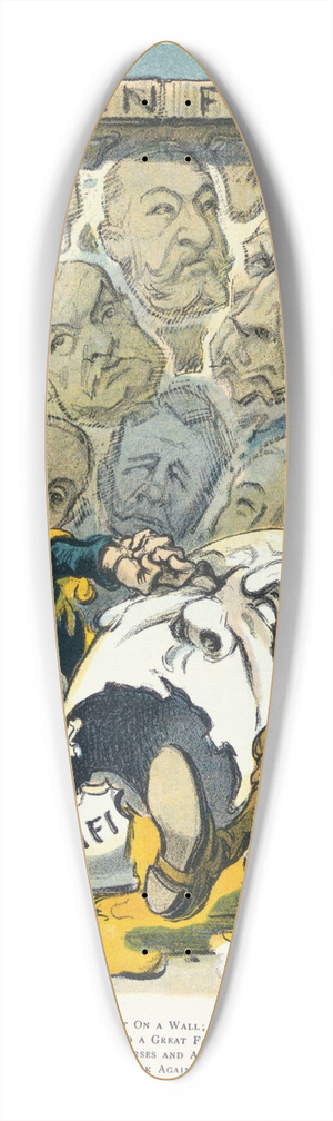 Udo Keppler - Rotten finance 39.3 inch art pintail longboard deck