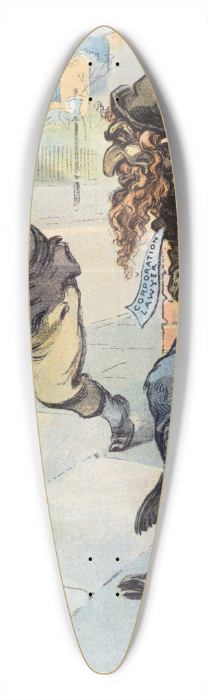 Udo Keppler - The American Fagin 39.3 inch art pintail longboard deck