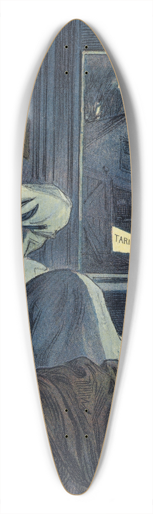 Udo Keppler - The awakening 39.3 inch art pintail longboard deck Udo Keppler - The awakening 39.3 inch art pintail longboard deck