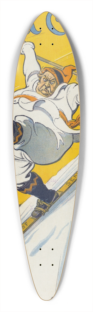 Udo Keppler - The lost ski 39.3 inch art pintail longboard deck