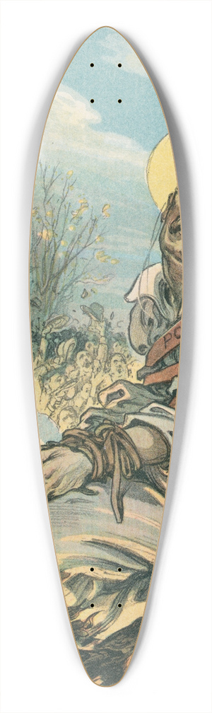 Udo Keppler - The martyr 39.3 inch art pintail longboard deck