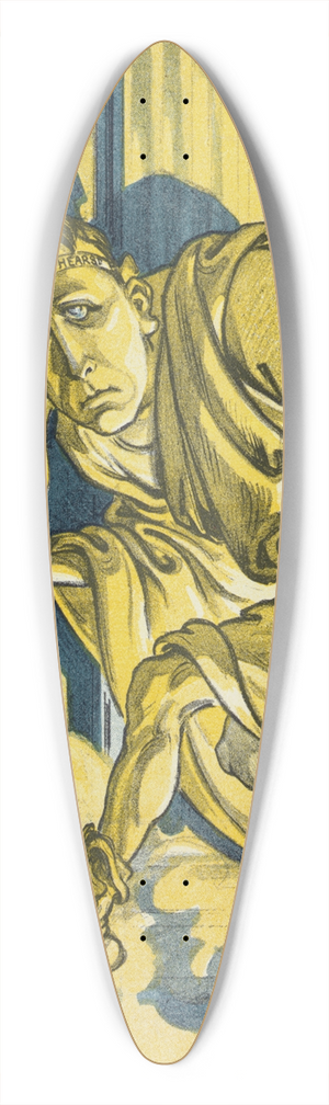 Udo Keppler - The rape of Lucrece 39.3 inch art pintail longboard deck