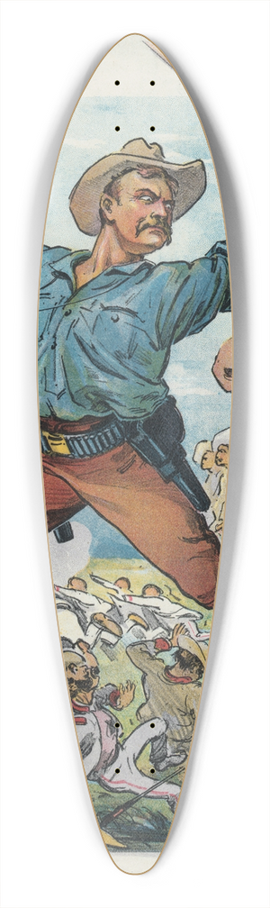 Udo Keppler - The rough riders 39.3 inch art pintail longboard deck