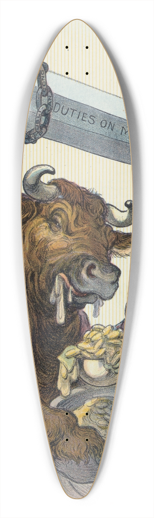 Udo Keppler - The sword of standpatocles 39.3 inch art pintail longboard deck