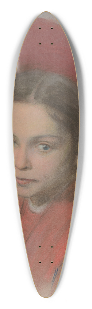 udovt ordk - Portrait of Artists Daughter Georgina 39.3 inch art pintail longboard deck
