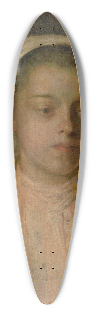 udovt ordk - Study of a Head of Peasant Girl 39.3 inch art pintail longboard deck