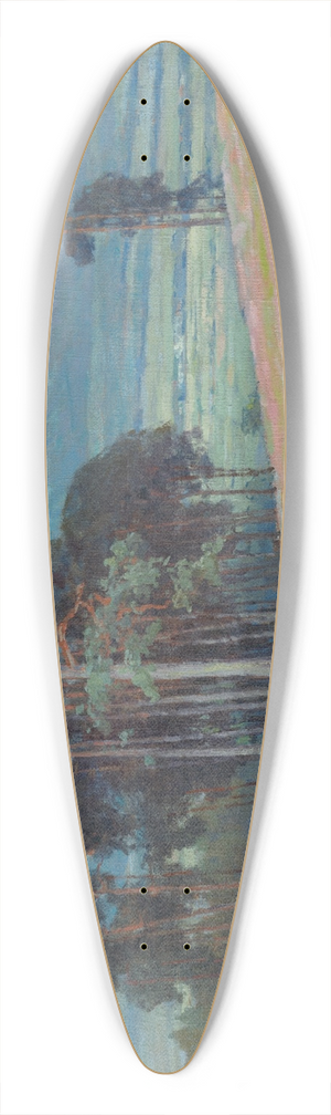 udovt ordk - Summer snow in the Tatras 39.3 inch art pintail longboard deck