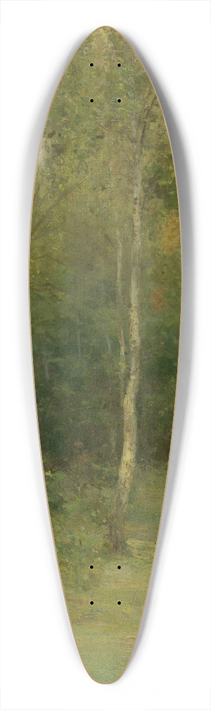 udovt ordk - Wooded Landscape With Little Birches 39.3 inch art pintail longboard deck
