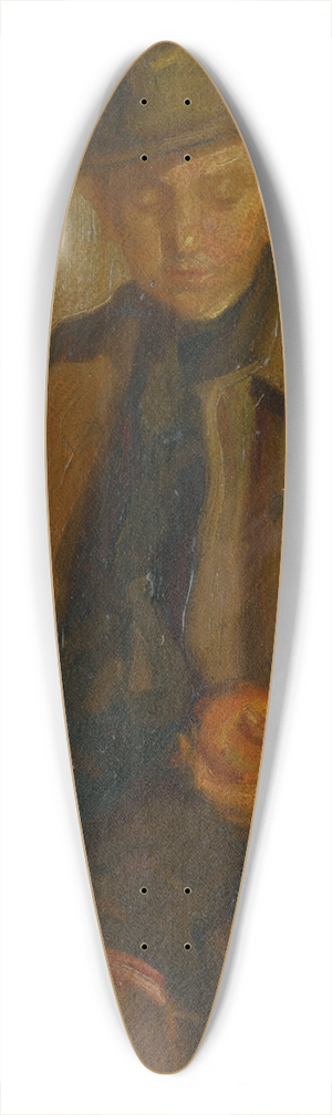 udovt Pitthordt - Boy with an Apple 39.3 inch art pintail longboard deck udovt Pitthordt - Boy with an Apple 39.3 inch art pintail longboard deck