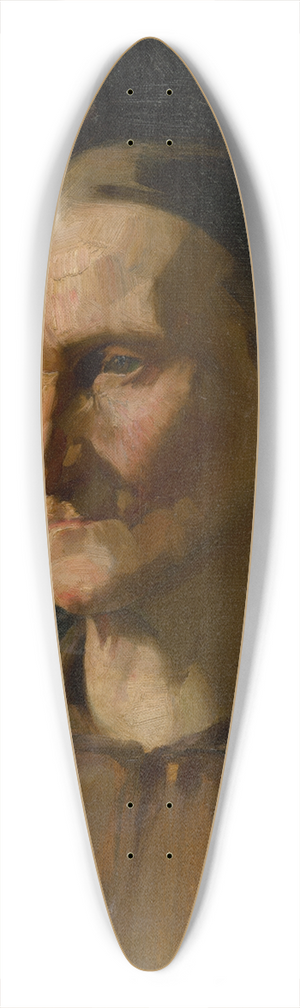udovt Pitthordt - Head Study of a Woman 39.3 inch art pintail longboard deck