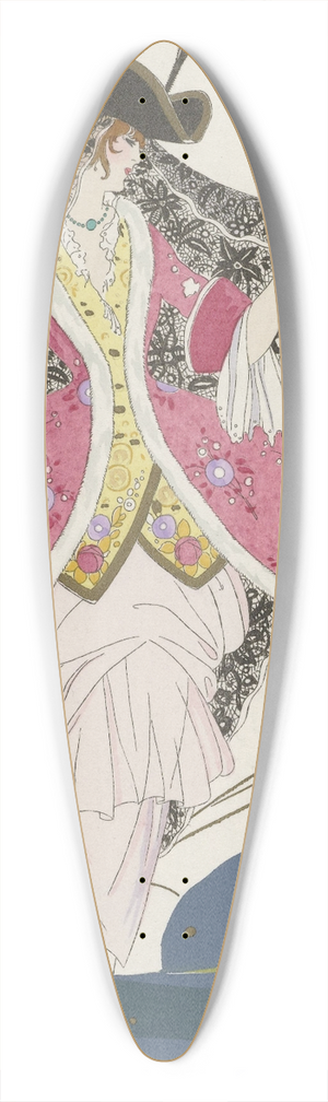 Umberto Brunelleschi - Toilette au got Vnitien 39.3 inch art pintail longboard deck